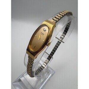 Pulsar Y434-5130 Vintage Gold Tone Watch For Spares or Repair - Speidel Band